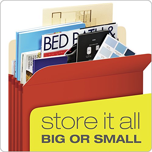 Globe-Weis/Pendaflex Colored File Pockets, Letter Size, 3.5 Inch Expansion, Assorted Colors, 5 Pockets Per Pack (1524E5 Asst) #TOP5