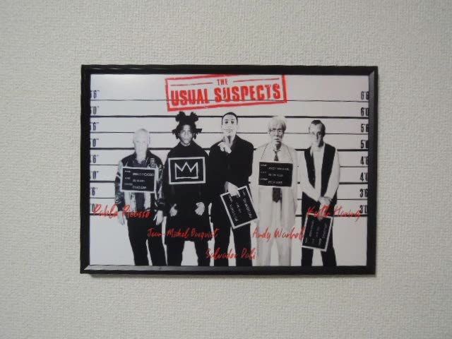 Amazon.co.jp: A4 額付き ポスター ピカソ バスキア ダリ