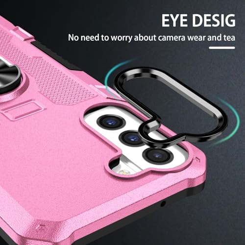 Coque Samsung S21 FE antichoc avec anneau support rotatif PC rigide - 5