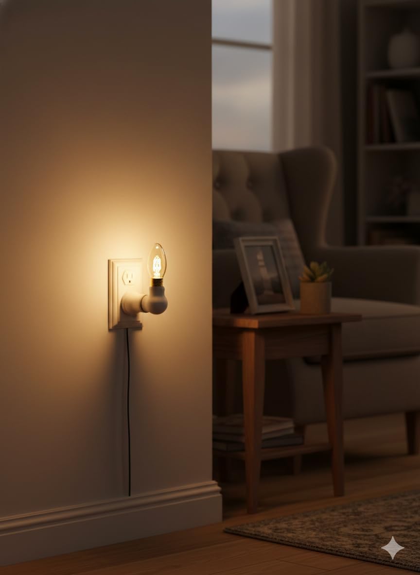 Clear Mini Night Light Bulb C7 Incandescent Soft White - 4 CT