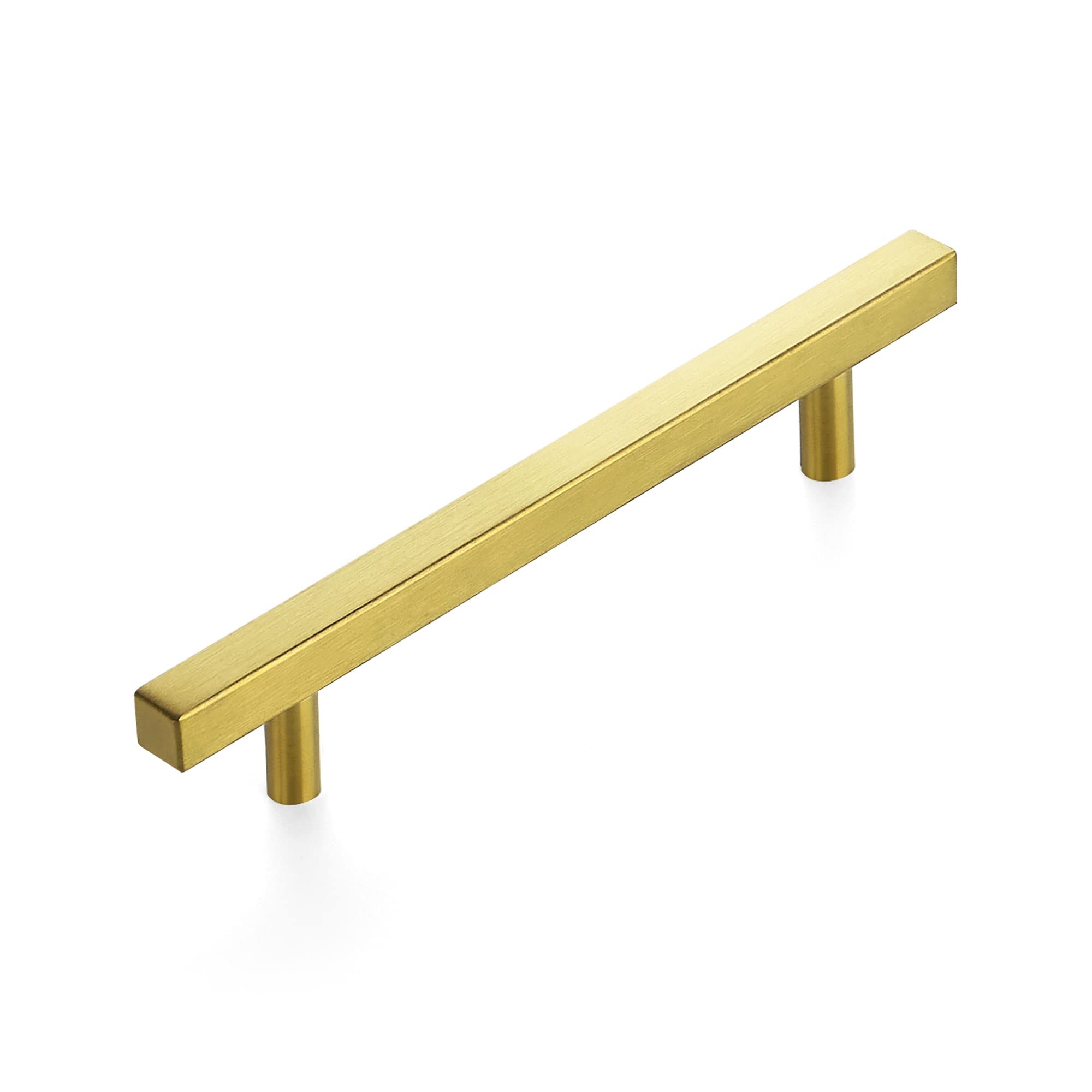 Ravinte Brushed Brass Square Cabinet Pulls Handles 5 Inch 1 Pack
