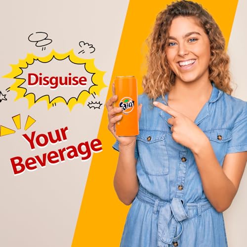 6-Pack Beer Can Covers that Look Like Soda for 12 oz, Skinny & 16 oz Cans by Wittynana - Used condition - Image 3