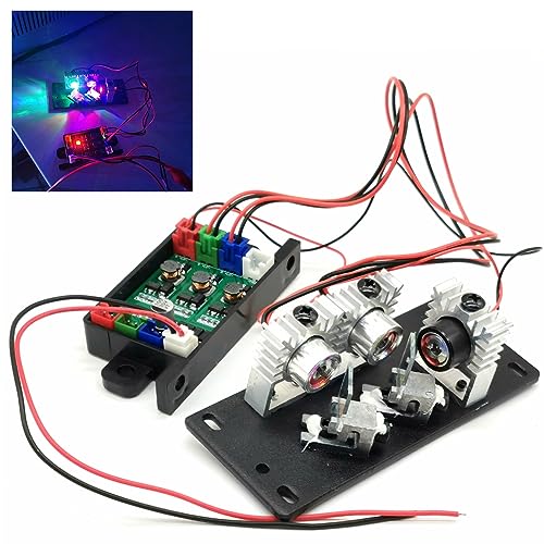 RGB Full Color White Laser Module 650 nm 520 nm 450 nm RGB Stage Lighting 12V Driver W500