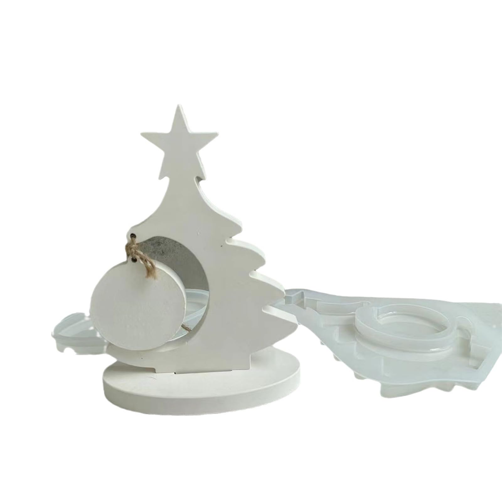 Laikoutd Multicolor Baking Supplies Christmas Tree Pendant Silicone Mold Melt Aromatherapies Making Cupcake Chocolate Baking Resin Mold