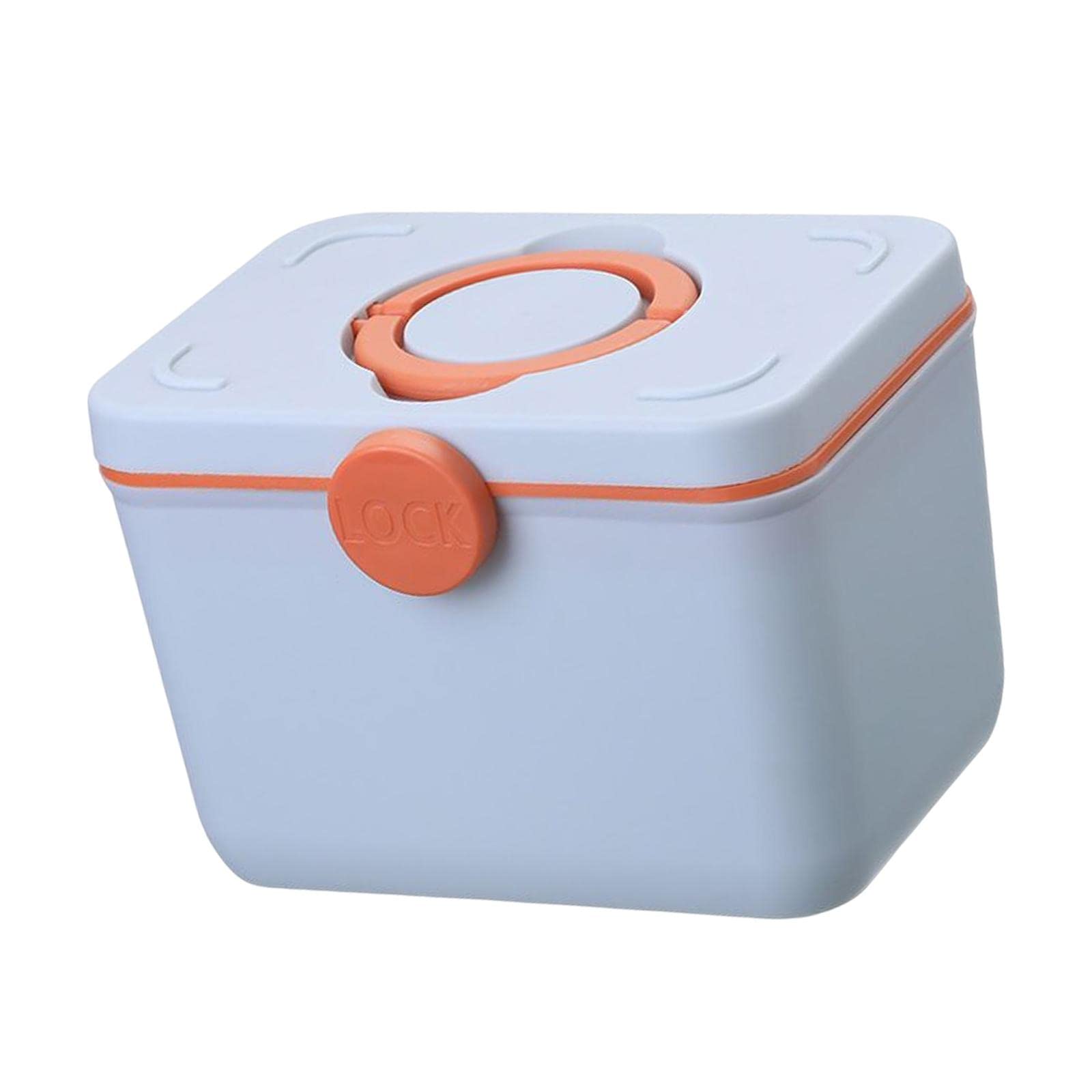 First Aid Kit Container Case Family for Travel Home Sewing Light Blue-image-11