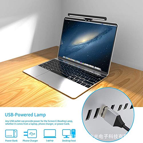 Lampe LED écran ordinateur portable lumière variable USB et bureau de lecture - 3