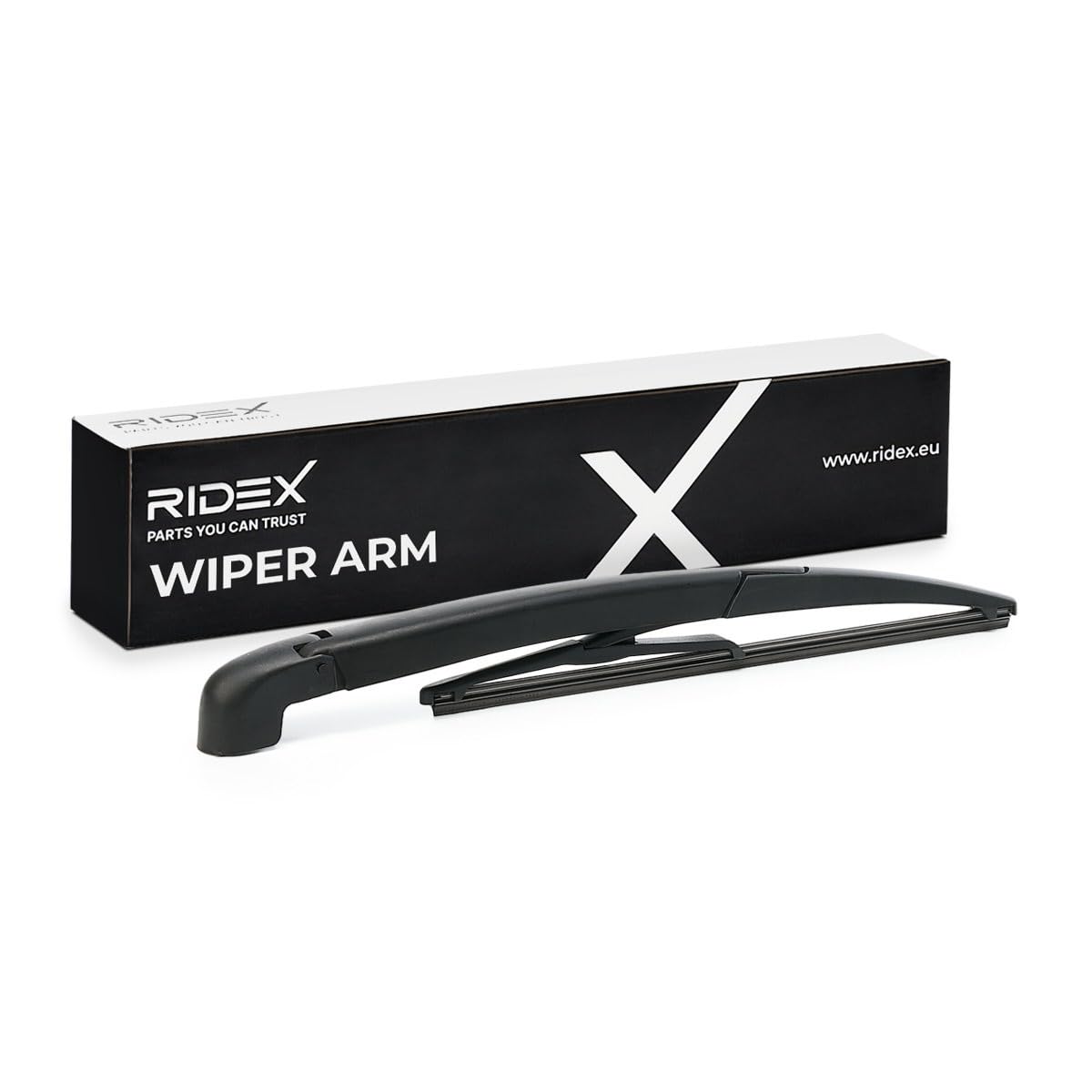 RIDEX 301W0084 Brazo del limpiaparabrisas lavado de parabrisas con caperuza con limpiaparabrisas incorporado Compatible con FIAT 500 312