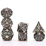 JUEGO DE DADOS DND: Juego de dados dungeons and dragons, con "pulpo" como tema de diseño, hay un patrón en forma de pulpo detrás de cada número, el diseño de estilo de dados de rol hueco recientemente mejorado agrega una belleza suave y elegante, lo que le permite disfrutar del juego para la más completa, más inspiración en el proceso de creación de una historia.