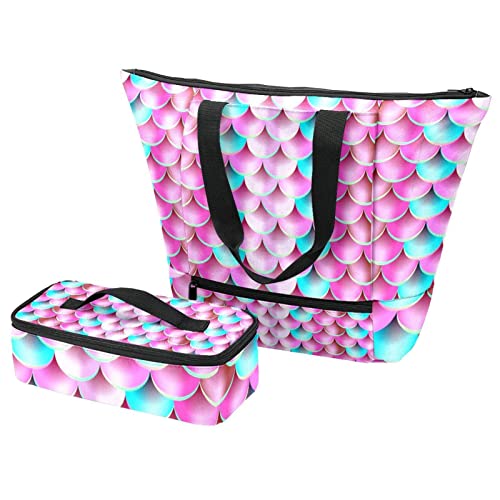 Sac fourre-tout isotherme à fleurs pour garder le repas frais au travail et au pique-nique