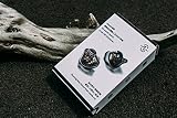 Yinyoo CCZ Melody 10mm Podwójny obwód magnetyczny Douszne słuchawki IEM, słuchawki douszne HiFi Deep Bass Słuchawki z odłączanym kablem 2PIN dla audiofilów (czarny, bez mikrofonu)