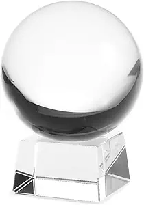 Amlong Crystal Clear Crystal Ball 150mm (6 in.) with Stand and Gift Package