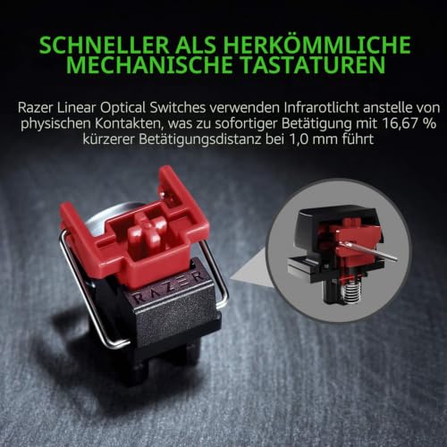 Razer Huntsman Mini 60% Micro USB Gaming-Tastatur: Schnelle Tastaturschalter - Lineare optische Schalter - Chroma RGB-Beleuchtung - PBT… – Ansicht 6