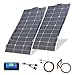 Produktbild Flexibles Solarpanel Kit 200W 2pcs 100W Biegsames Solarladegerät 20A Solar Laderegler für Wohnmobil, Auto, Camping,Boot