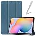 Produktbild Artfeel Hülle für Samsung Galaxy Galaxy Tab S6 Lite 2020 10.4 P610/P615,Ultra Dünn Leicht Leder Smart Klapphülle Dreifach Ständer Schutzhülle Auto Wach/Schlaf Flip Magnetisch Abdeckung,Dunkelgrün