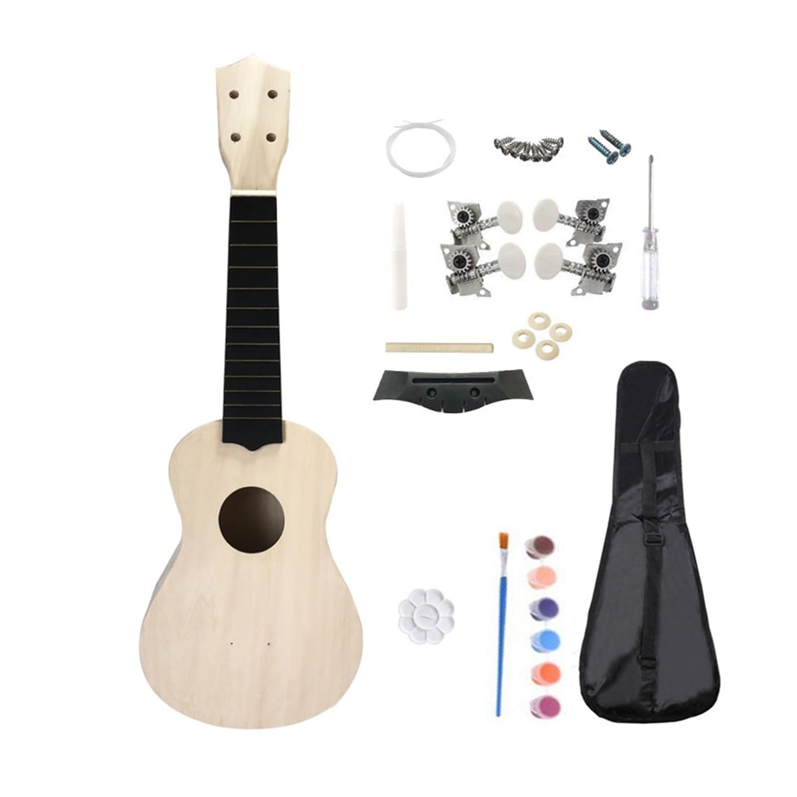 Zestawy DIY Ukulele Dla Początkujących I Dorosłych W Pełni Zmontowane Lub Częściowo Drewniane Instrumenty Ukulele Dla Dorosłych