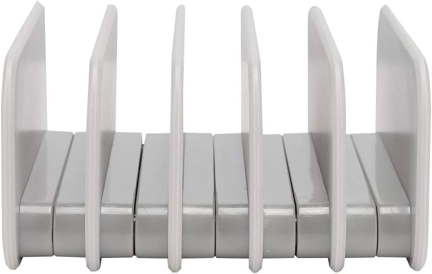 SUNGOOYUE MultiDevice Charging Stand, ABS and PC Material, 4.33x3.66x1.97 Inches, 6 Splicing Brackets, Phone and Tablet Organizer for Home Office