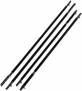 車用 窓ガラス外側シール 車の窓用モールディング ドア ウェザーストリップ ガラス シール ストリップ に適合する シエナ XL30 2011 2012 2013 2014 2015 2016-2020用(Black 4pcs)