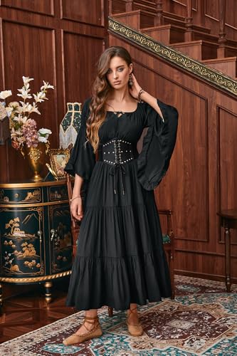 Scarlet Darkness Renaissance Corset Belts for Women Steampunk Wide Waist Belt Pirate Costume3