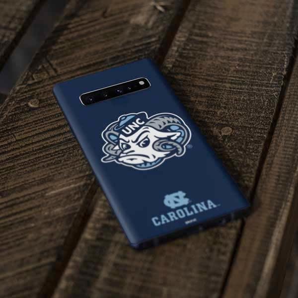 Skinit Decal Phone Skin Compatible with Samsung Galaxy S10 - Officially Licensed College North Carolina Tar Heels Icon Design