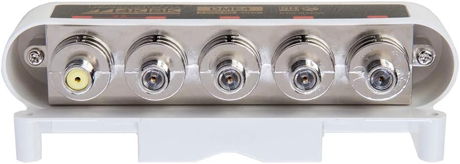 Japan Antenna DME4-BP DME4-BP Outdoor 4 Splitter Compatible with 4K 8K F-Type Terminal, Single Terminal Current Pass Type