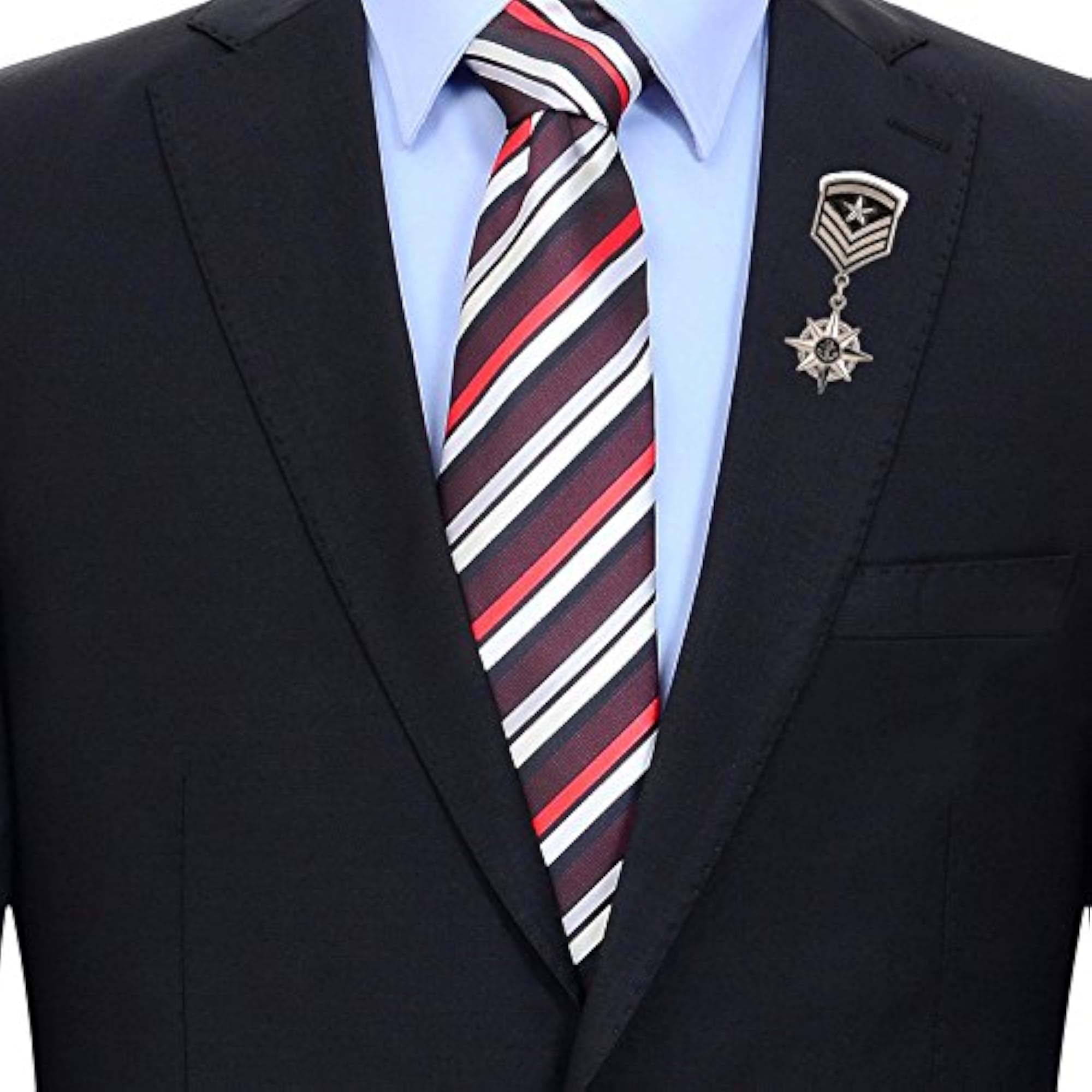 Brass Medal Shape Lapel Pin Brooch for Men