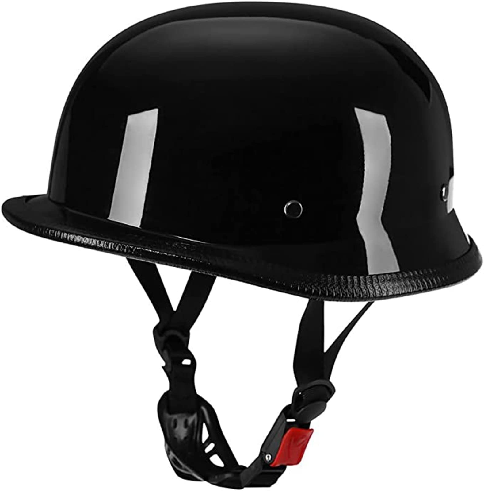 german open face motorcycle helmet D.O.T. German- Dull Black XS and moped Retro Open Face Motorcycle Helmet