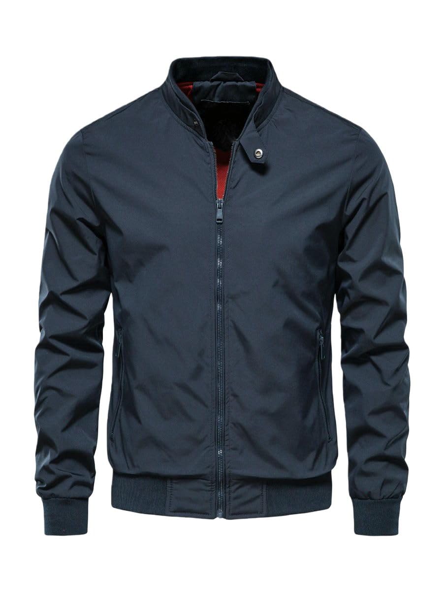 Giacca da lavoro casual leggera alla moda europeo-americana da uomo primavera autunno