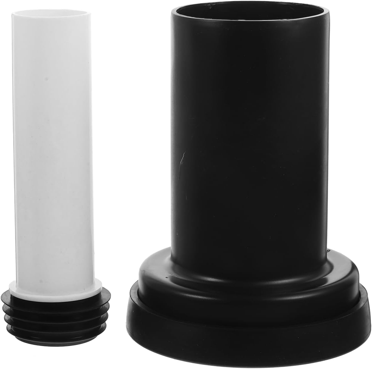 YARNOW Extended Straight Toilet Pipe Connector for Wall-Mounted Toilet Flush Lengthened Drainage Replacement with Anti-Leak Seal and Easy Installation 7.48X5.35X5.35In