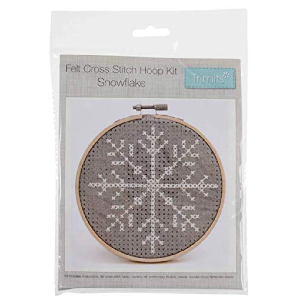Trimits Felt Cross Stitch Hoop Kit