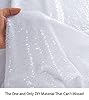 ShiDianYi 12 Feet 4 Yards White Sequin Fabric, by ... #3