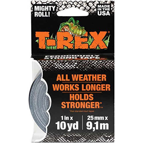 Duck Brand 241330 T-Rex Strong Tape, 10Yds, 1Rl, Silver