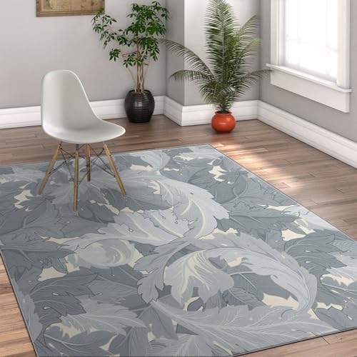 Tapis lavable style Morris 120x210cm pour protéger le sol sous la table à manger
