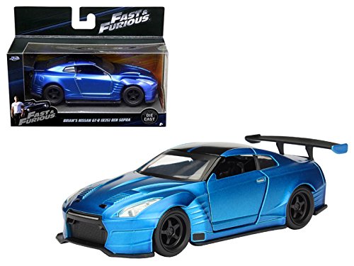 Jada New 1:32 Toys Collector's Series Fast & Furious - Brian's Nissan GT-R R35 Ben SOPRA Diecast Model Car Toys