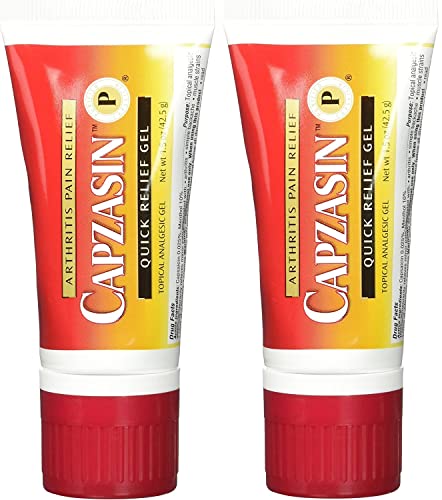 Image of Capzasin Arthritis Pain Relief, Quick Relief Gel, No Mess Sponge Applicator 1.5 oz (42.5 g) - Pack of 2