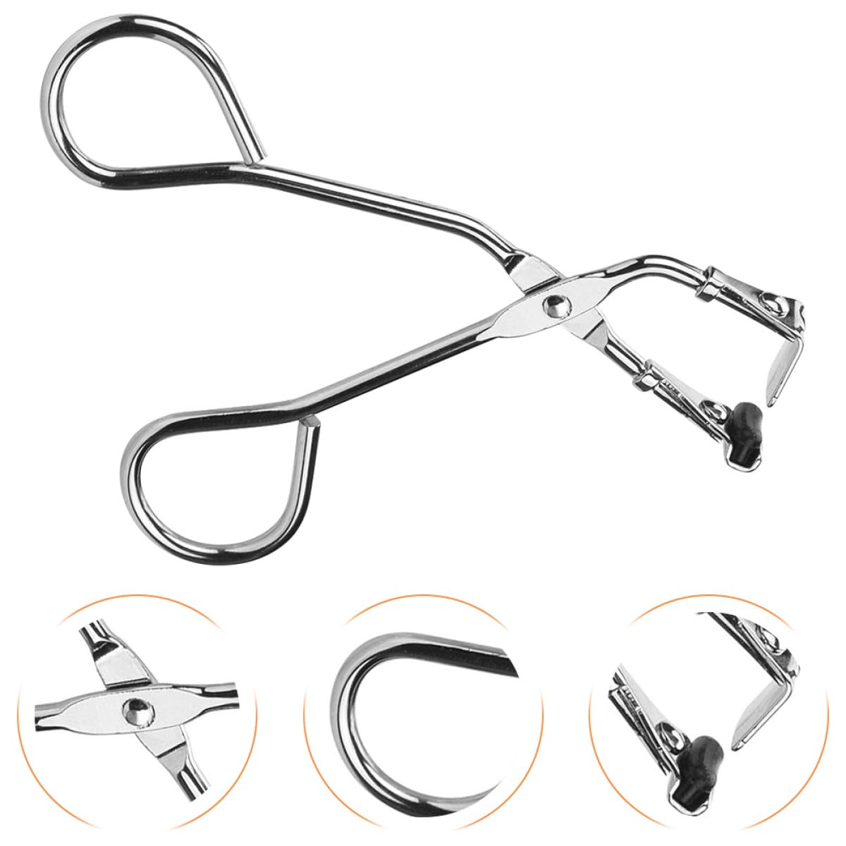 Rizador de Pestañas de Acero Inoxidable para Falso y Natural Curler de Diseño Ergonómico Portátil para Uso Diario y Viaje
