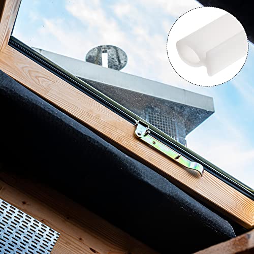 METALLIXITY Bulb Type Window Weatherstrip (7mmx5Meter) 1Pcs, Silicone T-Slot Mount Seal Strips Fits 6mm - for Home Door Window, White by METALLIXITY - Image 3