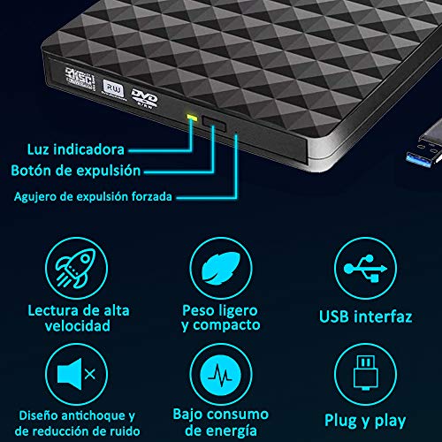 Opiniones de Lector de cd para comprar hoy. 26 Imagen adicional