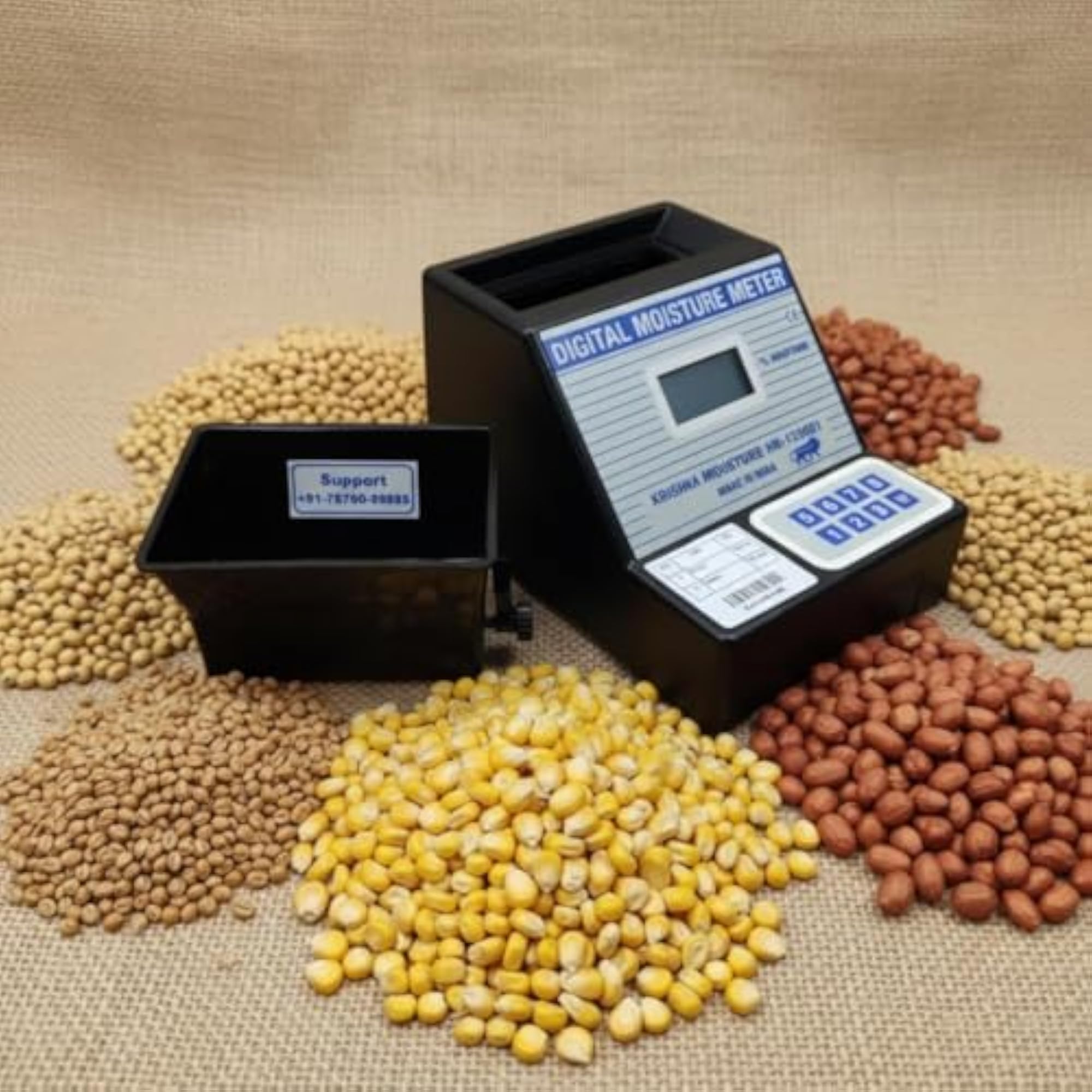 E-MEDI Digital Grain Moisture Meter for Paddy, Wheat, and Seeds
