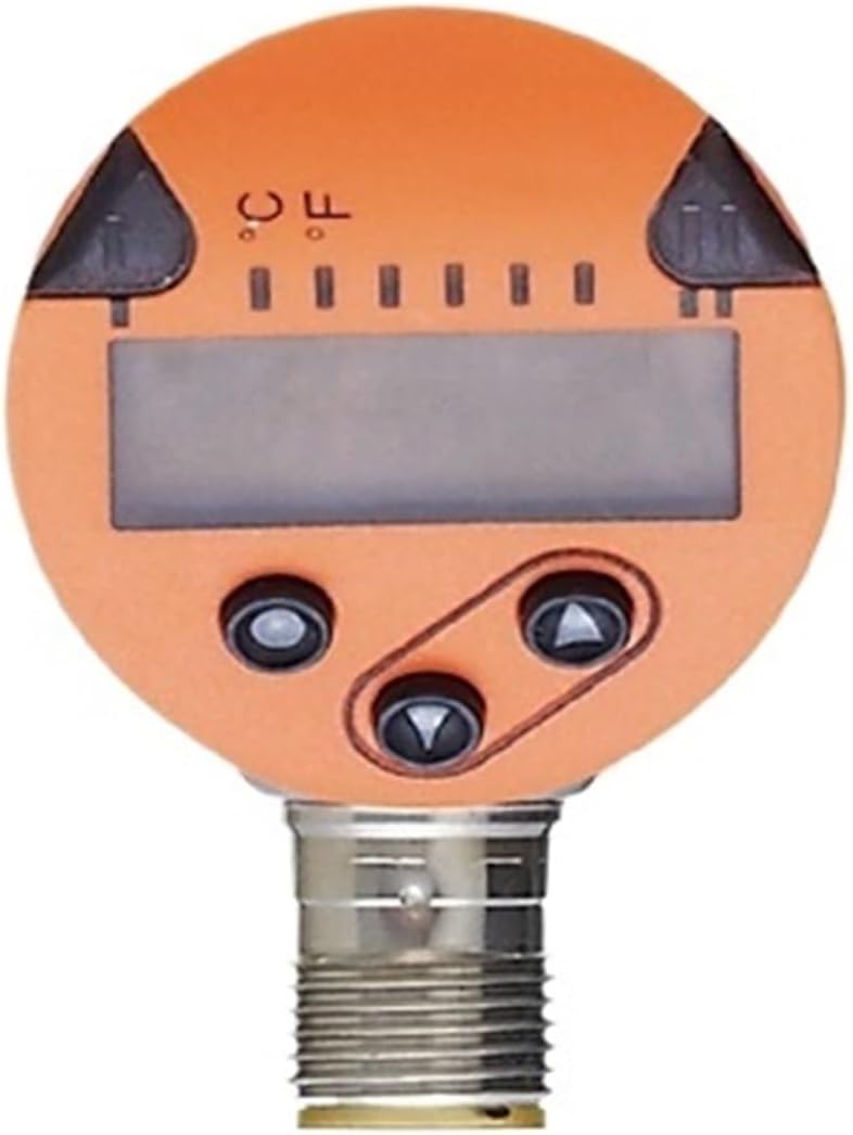 Front view of the HEXEH TN2333 Temperature Sensor display unit, showing the digital screen and three control buttons.