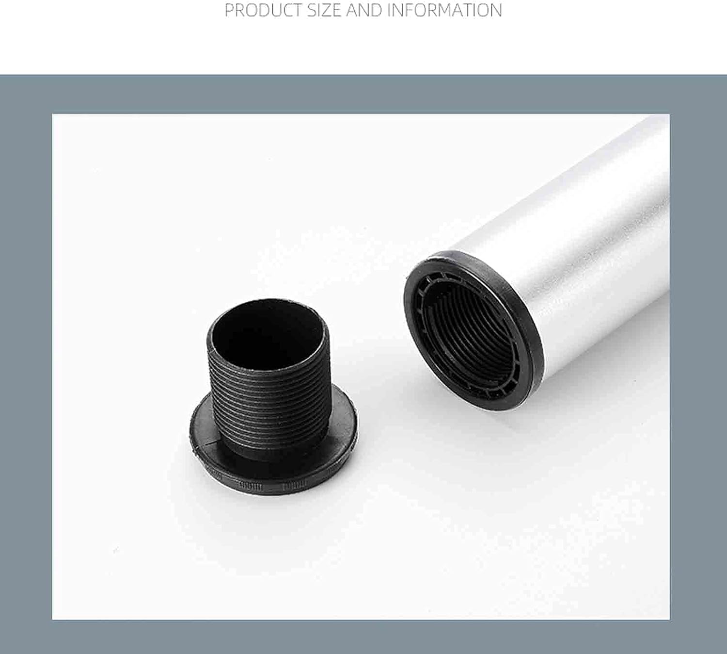 Furniture Legs，Furniture Support Leg Feet Retractable Bar Legs Adjustableniture Legs Folding Desk Legs Telescopic Dining Table Legs/Frosted Silver/75Cm