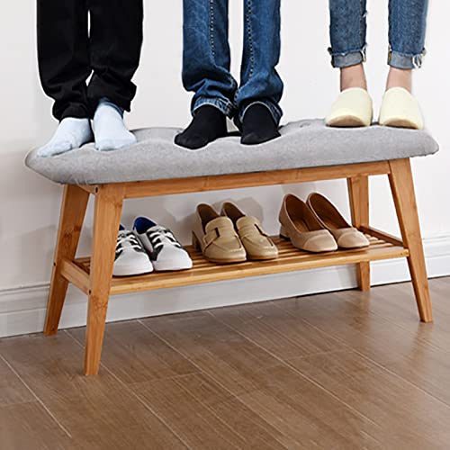 Tabouret à langer et rangement de chaussures pour couloir encombré