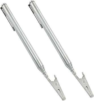 2 Pcs Telescoping Alligator Clip, Telescoping Clip with Pen ClipFull Extended Length 505mm/19.88"