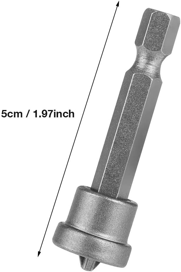 10Pcs 50mm PH2 Hex Shank Magnetic Screwdriver Bits Set for Drywall Plasterboard Locating