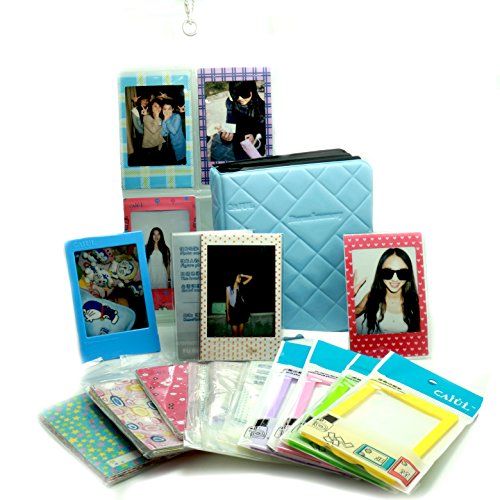 CAIUL Film Photo Album & Frame Bundle Compatible with Fujifilm Instax Mini Film, S1