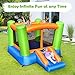 JIMUOO Inflatable Bounce House, Kids Bounce Castle Outside, Jumping Castle Bouncer w/Slide, Large Jumping Area, 2-in-1 Bouncy House for Toddler, Kids Bouncy Castle for Party Indoor Outdoor