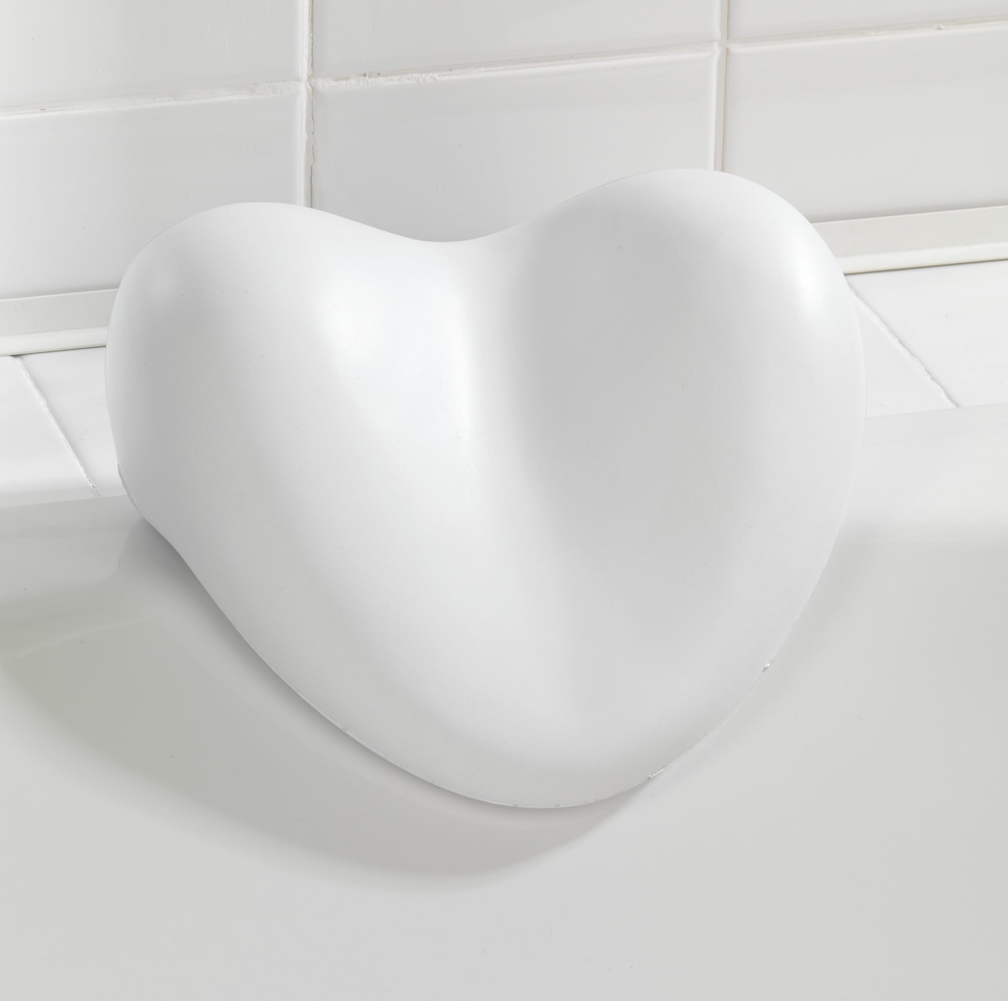 Wenko Reposacabezas Tropic Blanco - gomaespuma plástica Blanda, Poliuretano, 25 x 11 x 20.5 cm, Blanco