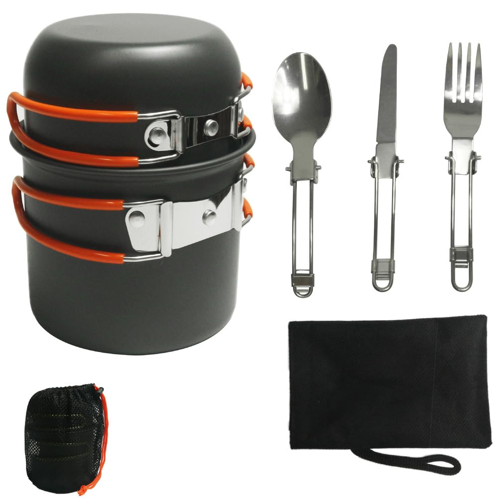 Couverts Pliables Batterie De Cuisine De Camping Équipement De Cuisine Extérieur Multifonctionnel pour La Randonnée, Le Pique-
