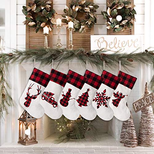 image for LUBOTS 2020 New 4 Pack Personalized Christmas Stocking(20inch) Silhoue