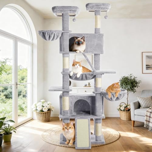 Árbol para gatos multi-nivel de 82 pulgadas ABCPET miniatura 7