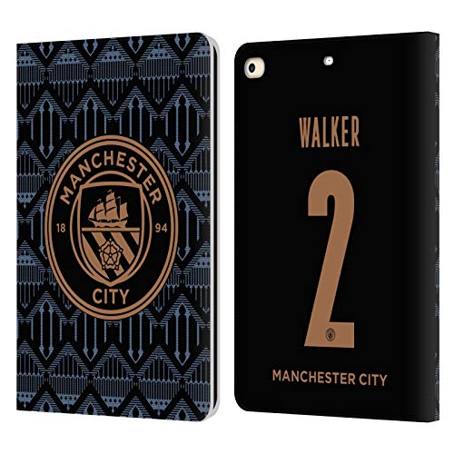 Étui Man City Kyle Walker en cuir portefeuille robuste avec support pour Apple iPad 9.7